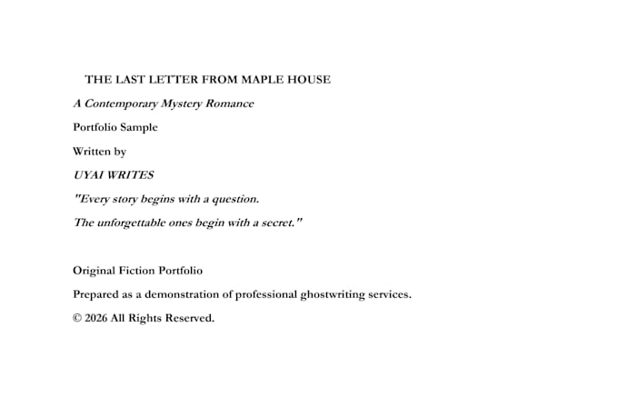 write an engaging short story ghostwritten for amazon KDP